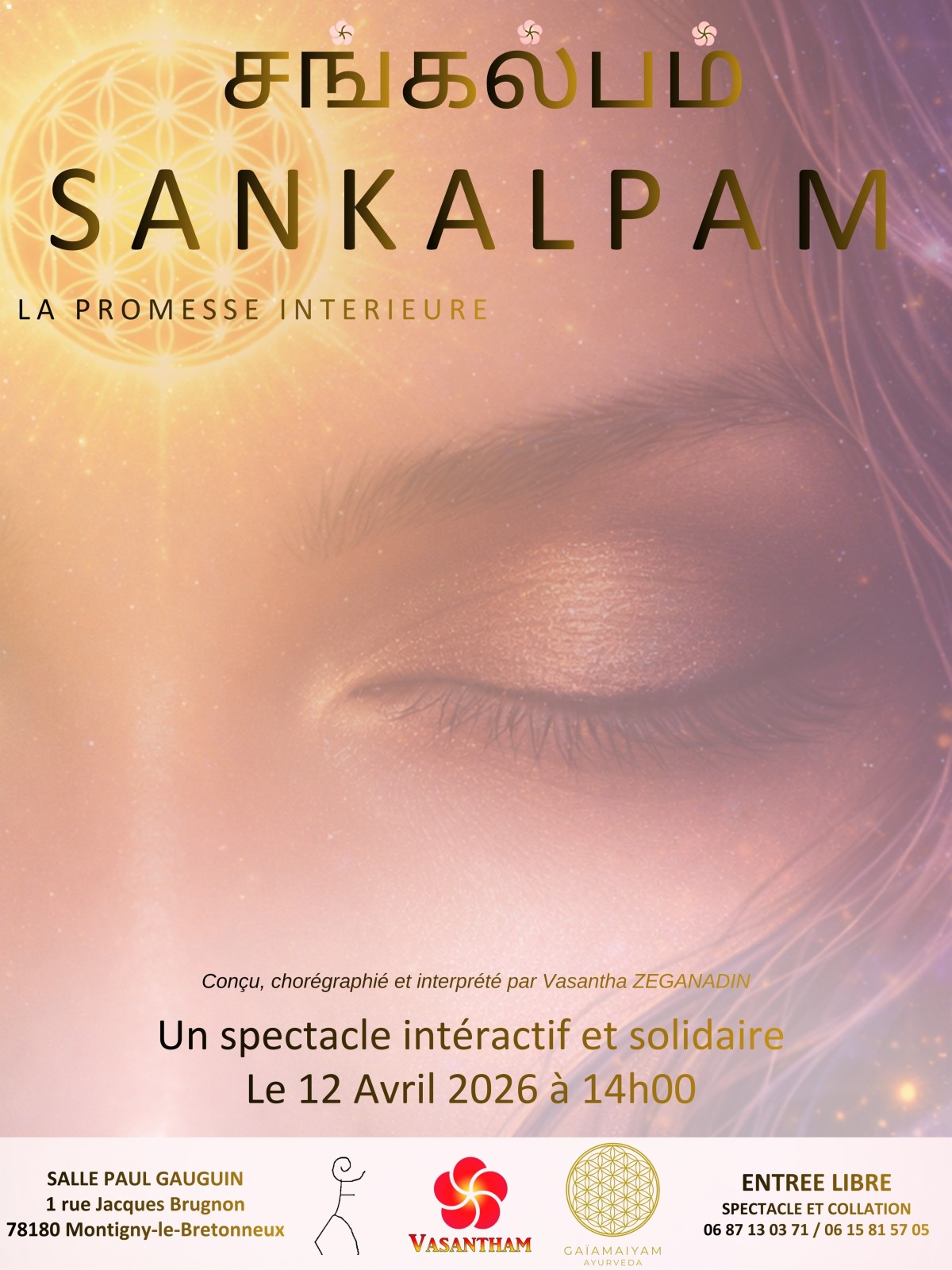 SPECTACLE SANKALPAM 12 AVRIL 2026 A MONTIGNY-LE-BRETONNEUX